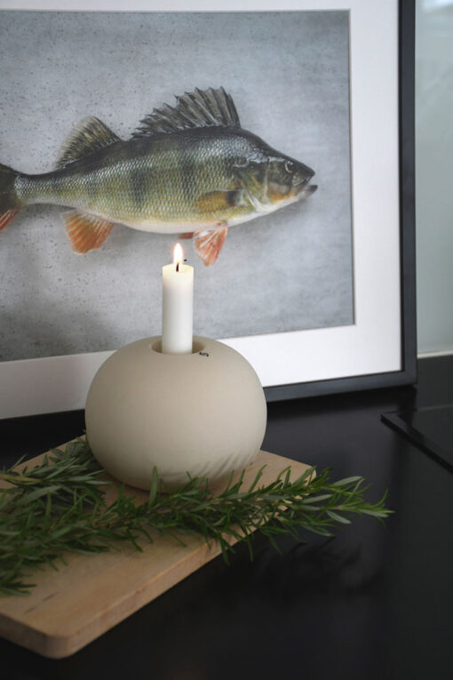 SveaPynt - StoreFactory Bosebo Beige candle holder